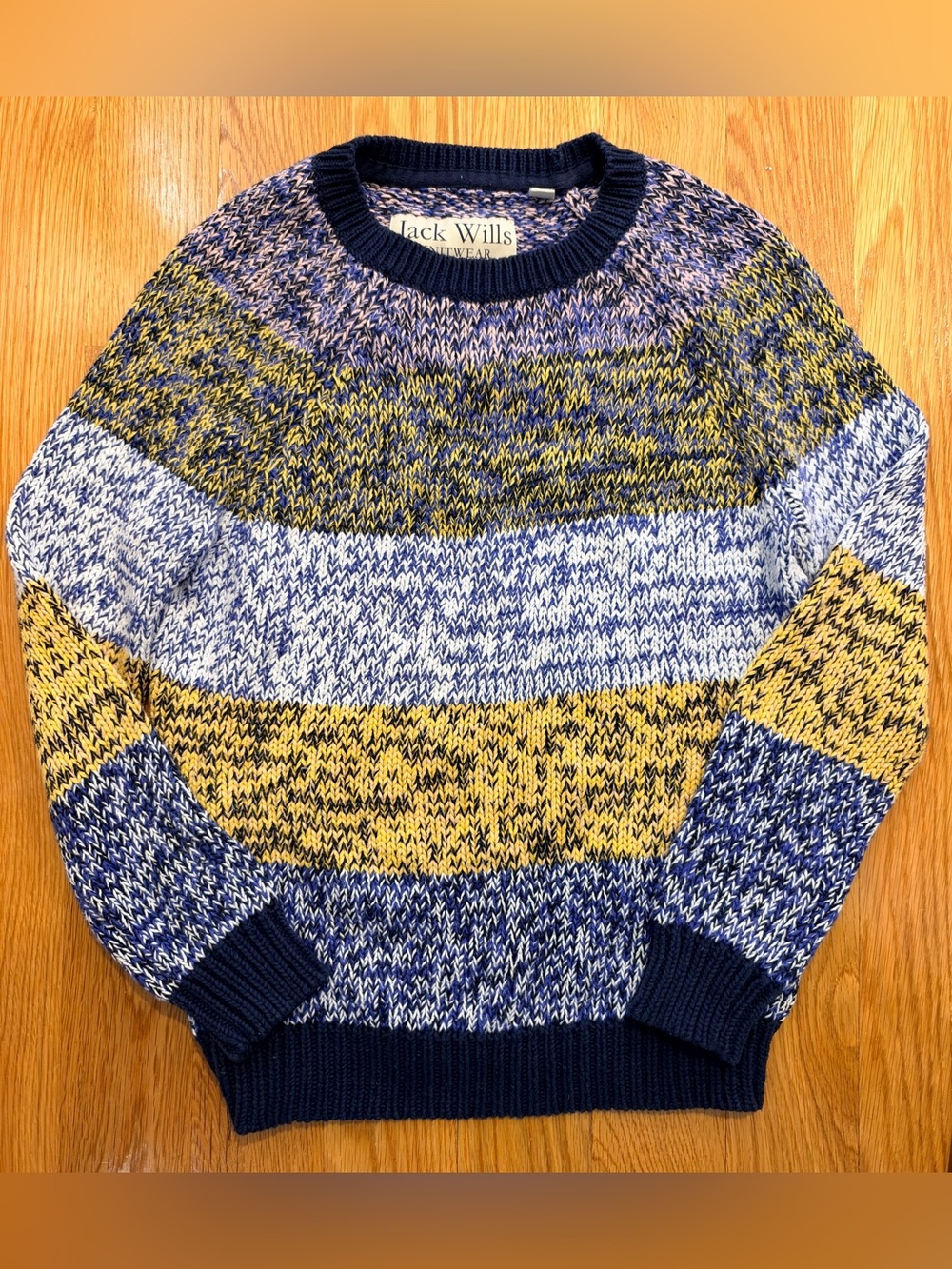 Jack Wills Knitted Sweater US2 UK6 100% Cotton crew neck